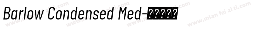 Barlow Condensed Med字体转换